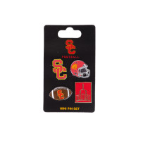 USC Trojans Football Mini 4 Pin Set